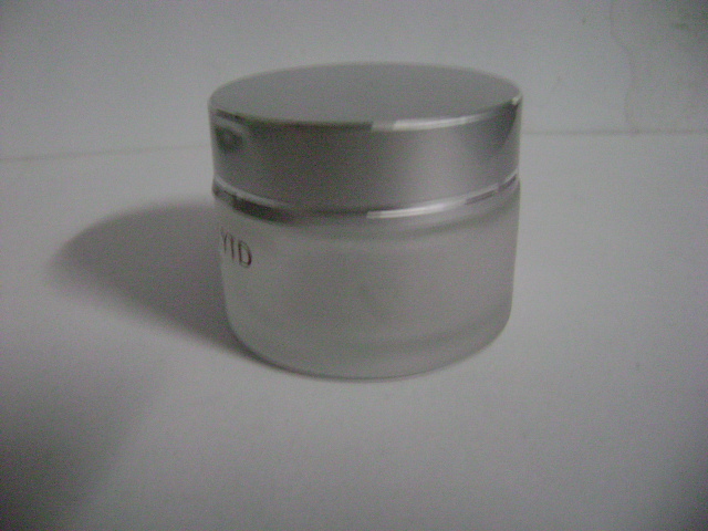 50g磨砂透明膏霜瓶现货供应配电化铝银色盖子